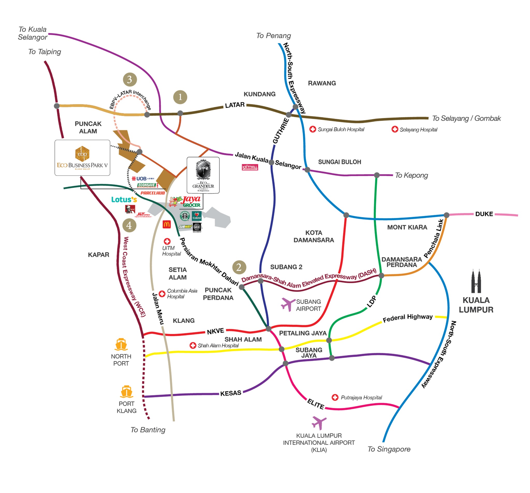 Regional location map of Eco Business Park V